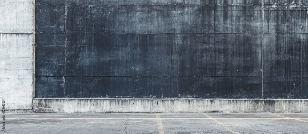 Poster abstract dark grey textured concrete wall background with ample space for text or design elements in