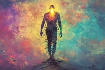 Fototapeta premium The Hollow Silhouette, Anorexia Nervosa