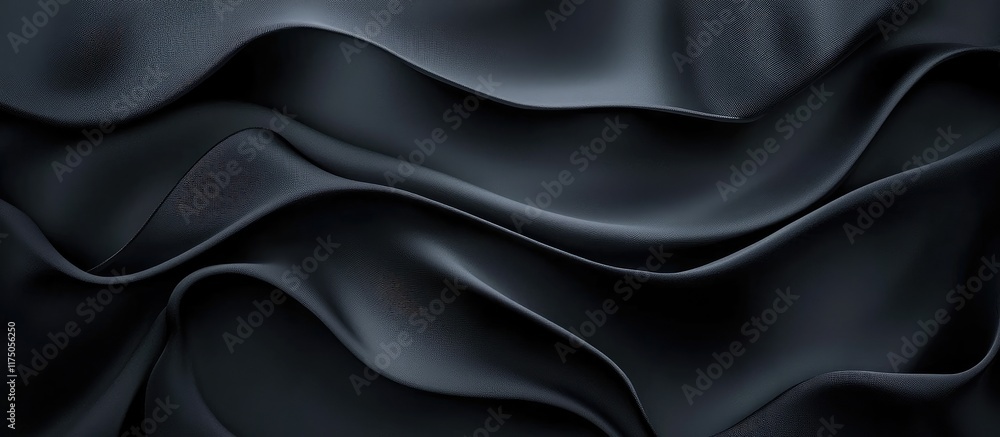 Poster elegant dark grey textured background with soft folds creating a moody atmosphere perfect for overla