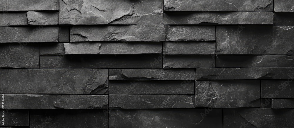 Poster textured dark gray stone wall background with layered patterns ideal for modern designs and copy spa