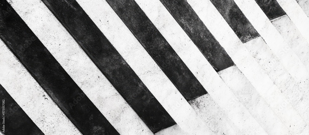 Poster abstract black and white concrete patterns with diagonal lines and space for text or graphics