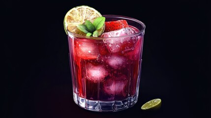 Artisanal cocktail served in a chilled glass with fresh fruit garnish showcasing vibrant colors and refreshing appeal
