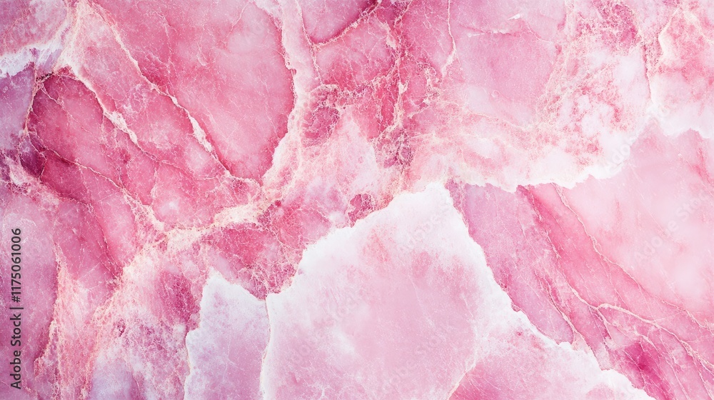 Poster Vibrant pink marble texture background with smooth details and ample copyspace for elegant text placement or design elements