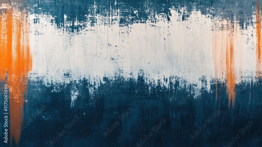 Poster Dynamic Blue Orange White Gradient Texture with Subtle Noise and Grain for Abstract Background Design