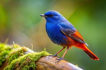 Fototapeta premium Plumbeous Water Redstart Bird Uttarakhand India Fashion Photography