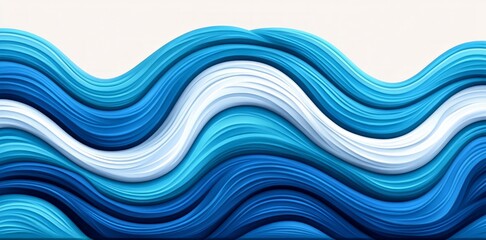 Fototapeta premium beautiful and colorful smoke, fog, wave background, blue colors on white background