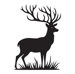 Deer Vector silhouette