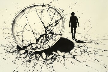 Naklejka premium The Shattered Plate, Anorexia Nervosa