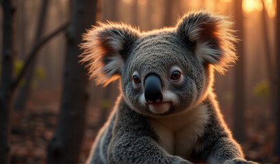 Fototapeta premium koala bear in tree