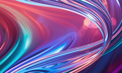 Colorful abstract glass design with vibrant swirls and reflections, creating dynamic and energetic visual experience. Perfect for backgrounds and artistic projects