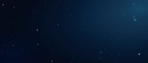 A Background that Simulates a Starry Night Sky, Using a Deep Navy Blue Gradient Scattered with Tiny Stars.