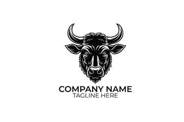 Fototapeta premium bull head icon