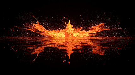 Fire Background Illustration.
