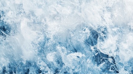 Obraz premium Abstract snow surface featuring natural patterns and bright white tones, ideal for creating a winter-themed web banner with copy space