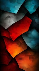 Abstract art: layered color and texture