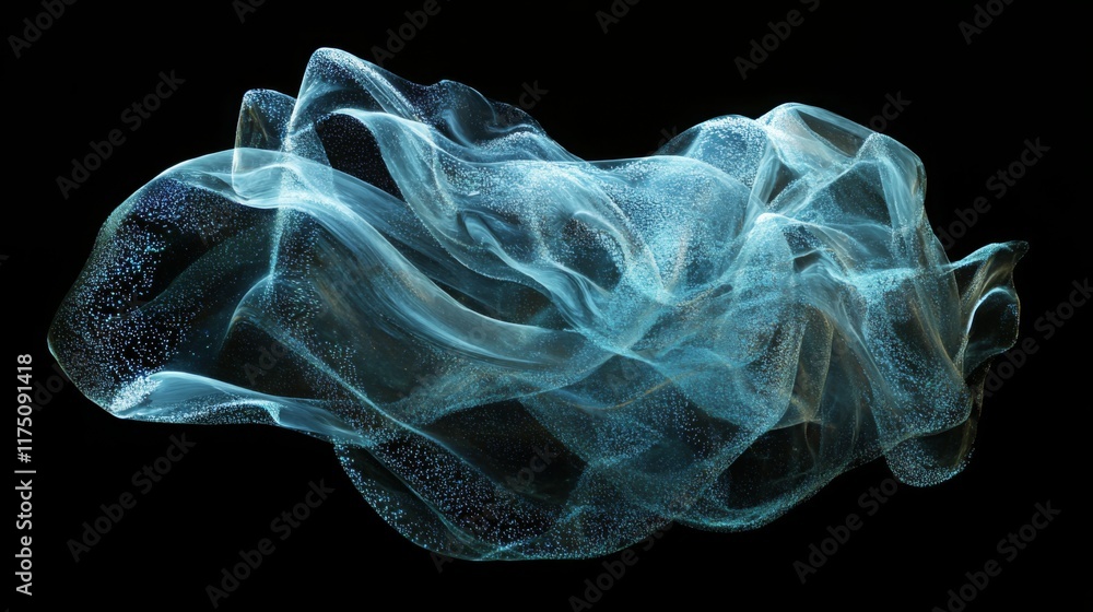 Wall mural macro glass 3d y2k render abstract bubble. transparent glassmorphism modern texture. holographic cur