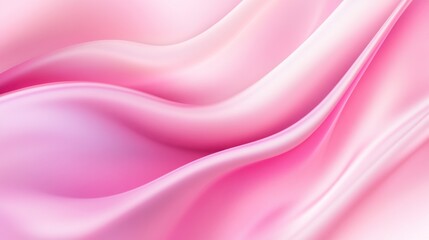 Fototapeta premium Beautiful pink silk satin background with soft folds, ideal for creating wedding, anniversary, or Valentine-themed designs with ample copy space
