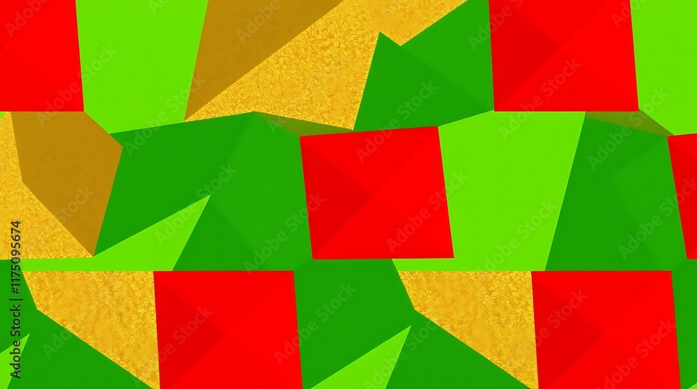 Poster abstract geometric pattern: a vibrant, modern abstract design featuring a seamless pattern of overla