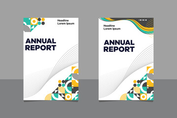 Cover design and annual report cover template A4 size for brochure design, magazine, poster, flyer etc.