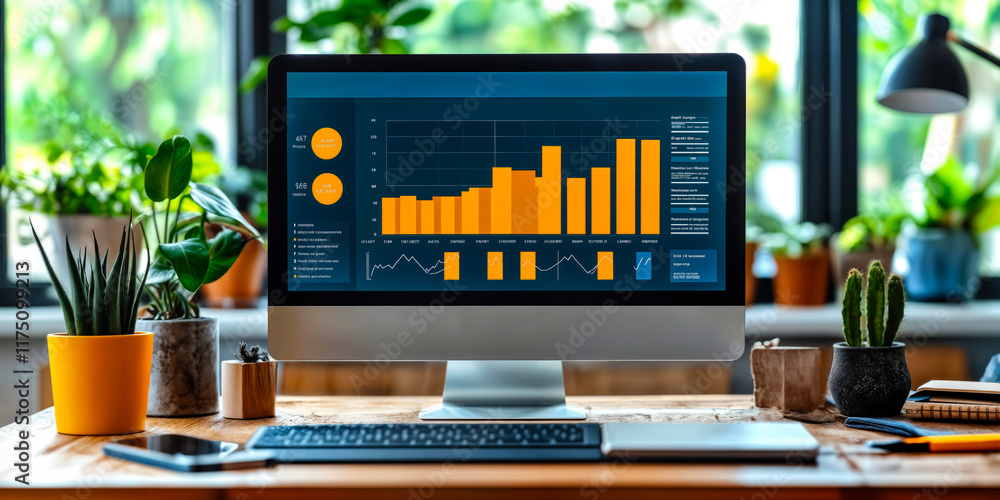 Poster efficient market analysis with automated software displaying competitive insights