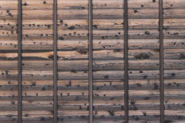 雪道に残るタイヤ痕