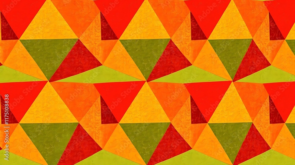 Poster geometric abstract pattern: vibrant and energetic, this seamless pattern features a dynamic interpla