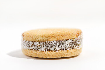 alfajores cookies with condensed milk, dulche de leche