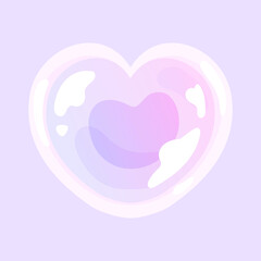 ハートのゆらめきピンクジェム♪