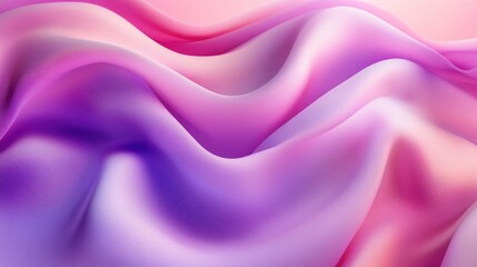 Fototapeta premium Luxurious pink and purple satin fabric background with shiny folds, offering a sophisticated tabletop view for romantic and festive designs