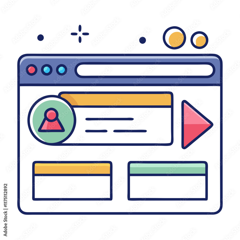 Poster Navigating a user-friendly website interface with intuitive design elements and streamlined layout for efficient browsing