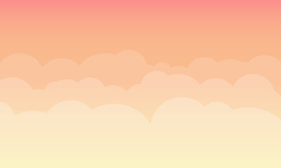 Abstract background with soft cloud shapes in gentle hues. Calming background with soft clouds and a gradient sky