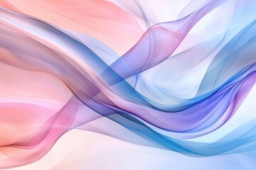 Colorful Abstract Background with Smooth Gradient Waves in Purple, Blue, and Pink – Soft Glow and Flowing Design