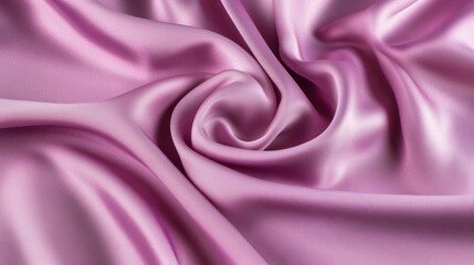 Obraz premium Soft pink-purple satin fabric with gentle folds and a luxurious light purple sheen, ideal for wedding or Mother's Day web banner designs