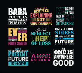 Typography t shirt design bundle, motivational typography t shirt design, inspirational quotes t-shirt design for print design
