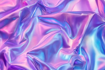 Fototapeta premium Iridescent holographic fabric texture.
