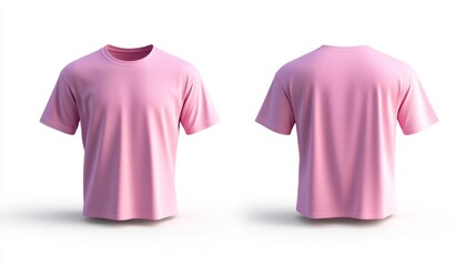 Pink T-Shirt Mockup Design. Generative AI