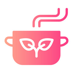 cooking pot gradient icon