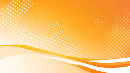 Orange abstract background with dynamic waves