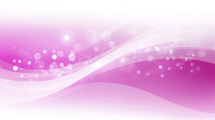 Fototapeta premium Pink abstract background with flowing waves and bokeh