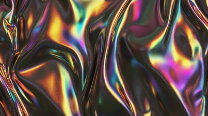 Colorful abstract background with iridescent waves