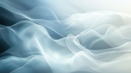 Fototapeta premium Ethereal Soft Waves of Light and Shadow in Cool Tones Background