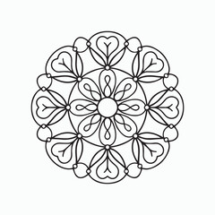 mandala line art