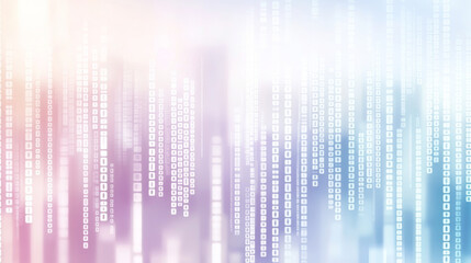 Abstract digital code background with soft colors
