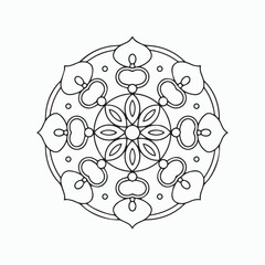 mandala line art