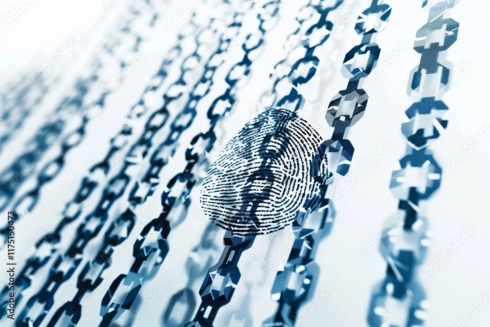 Aufkleber biometric fingerprint scanning for enhanced cybersecurity and data protection access control
