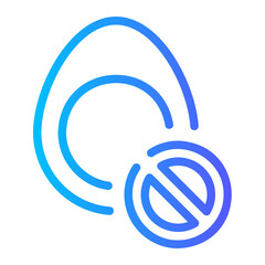 no egg gradient icon