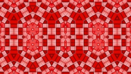 A seamless digital mosaic pattern featuring red brick textures arranged in a precise and uniform design. This pattern evokes a classic architectural feel with a modern digital twist, making it perfect