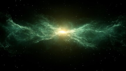 Fototapeta premium Energy Burst Effect on Black Background. Generative AI