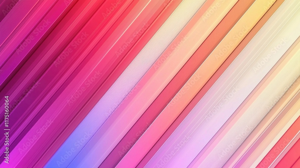 Poster Abstract Diagonal Lines Gradient Pastel Colors
