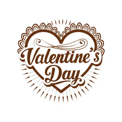 Valentine's day vector design.